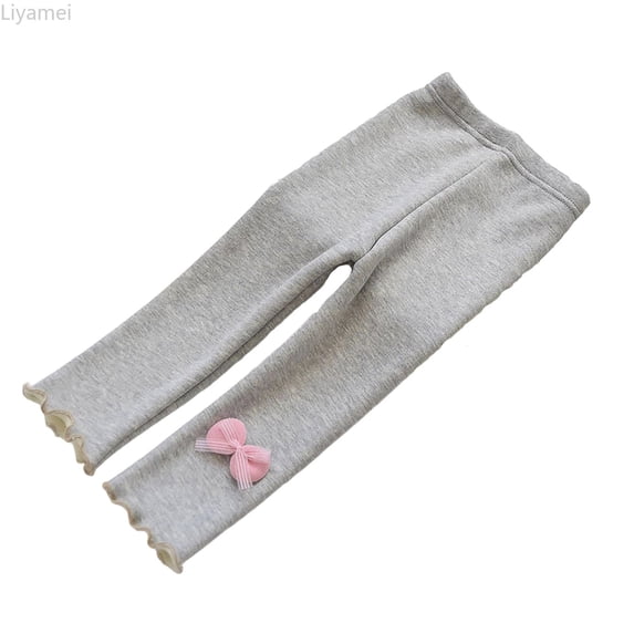 Liyamei Girls Lined Leggings with Thick Warm Thermal for Winter All Day Comfort Size 2-8 Years