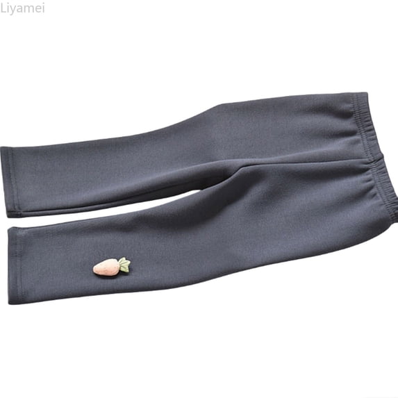 Liyamei Girls Thermal Leggings with Lined Warm for Winter Thick Trousers Size 0-7 Years