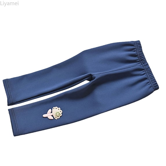 Liyamei Girls Thermal Leggings with Warm Lined for Winter Thick Trousers Size 0-7 Years