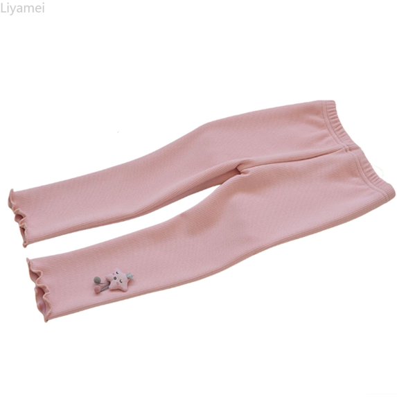 Liyamei Girls Thermal Leggings with Warm Lined for Winter Thick Trousers Size 0-7 Years