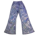 thumbnail image 1 of Liyamei Girls Glitter Bottom Pants Stage Performance Tail Yoga Practice Trousers For Baby Belly Dance And Group Shows Girls Yoga Pants Size Blue 13-14 Years, 1 of 2
