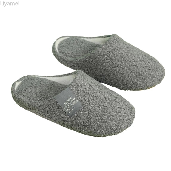 Liyamei Girls House Slippers Lined Plush Warm Soft Cartoon Cute Kids Slippers Size 4-12.5 Years