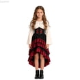thumbnail image 1 of Liyamei Girls Pirate Dress Long Sleeve Halloween Outfit 4-11Y, 1 of 5