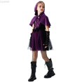 thumbnail image 1 of Liyamei Girls Purple Witch Dress with Cape Sleeveless Halloween Party Outfit 5-11Y, 1 of 5