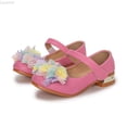 thumbnail image 1 of Liyamei Girls Sandals For Parties Weddings And School Events Low Heel Design For Ages 7 15 For Dresses And Dance Outfits Hand Washable Spring And Summer Girls Dress Sandals Size Red US:12.5, 1 of 5