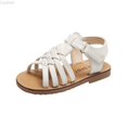 thumbnail image 1 of Liyamei Girls Sandals Summer Shoe Rubber Sole PU Toddler Walkers Princess Dress Outdoor Shoes Size White 4-4.5 Years, 1 of 2