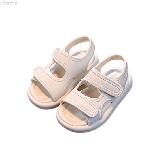 Liyamei Girls Sandals For Toddlers And Kids Comfortable Casual Party Footwear Soft Breathable Everyday Walking Shoes For 1 6 Year Old Girls Sandals For Girls Size Beige 1-1.5 years