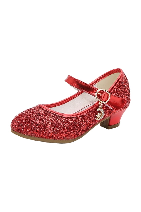 Girls' Sneakers Style Dress Shoes Sparkly Dance Shoes For Children Ideal For School And Fall Activities Toddler Girls Sneakers Size 4.5-5 Years
