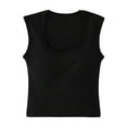 thumbnail image 1 of Liyamei Girls Square Neck Crop Top Short Sleeve Tee Shirt Summer Casual Fashion Basic Ribbed Knit Stretch Fit Comfortable Daily Wear Girls T-Shirts Size 14 years, 1 of 3