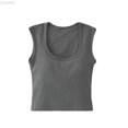 thumbnail image 1 of Liyamei Girls Square Neck Crop Top Short Sleeve Tee Shirt Summer Casual Fashion Basic Ribbed Knit Stretch Fit Comfortable Daily Wear Toddler Girl Tops Size 14 years, 1 of 3