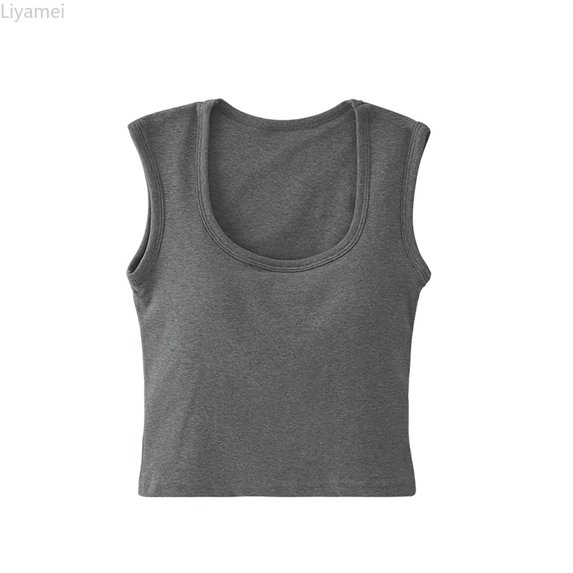 Liyamei Girls Square Neck Crop Top Short Sleeve Tee Shirt Summer Casual Fashion Basic Ribbed Knit Stretch Fit Comfortable Daily Wear Toddler Girl Tops Size 14 years