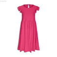 thumbnail image 1 of Liyamei Girls Summer Dresses For Everyday And Outdoor Casual Wear Elastic Waist Dress For Ages 6 15 Lightweight And Breezy Design For Comfort And Style Little Girl Dresses 12-14 Years, 1 of 4