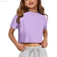 thumbnail image 1 of Liyamei Girls Tops Comfortable Tees Stylish Shirts Everyday Wear For Young Girls Casual Fashions For Kids Cute Attire To Enhance Wardrobe Toddler Girl Tops Size 9-10 Years, 1 of 5