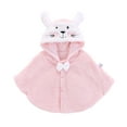 thumbnail image 1 of Liyamei Girls Winter Coat Jacket With Hood Cute Cartoon Cape Windproof Warm Padded Outerwear For Toddler Infant Girls Snow Coat Size 0-3 Years, 1 of 5