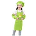 thumbnail image 1 of Liyamei Kid Art Smock Apron With Sleeve And Hat Three Piece Set For Children Printed Artist Painting Aprons Smocks With Long Sleeve Girls Tops Size 9-12 Years, 1 of 2