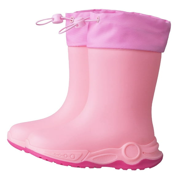 Liyamei Kid Rain Boots Boy Rubber Waterproof Boots Girl Rainboots Size 4-5 Years