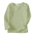 thumbnail image 1 of Liyamei Kids Baby Boys Girls Shirts High Collar Soft T Shirt Unisex Long Sleeve Tee Tops Girls Tank Tops Size 6-12 Months, 1 of 2