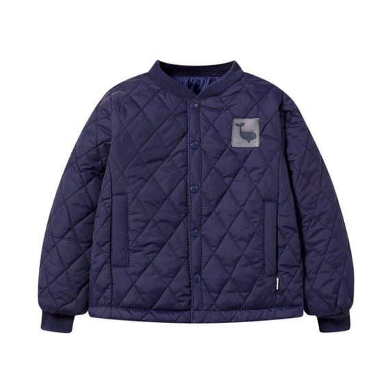 Liyamei Kids Girls Boys Autumn And Winter Long Sleeve Warm Pocket Loose Shirt Top Jacket Coats Boys Down Coat Size 4-5 Years