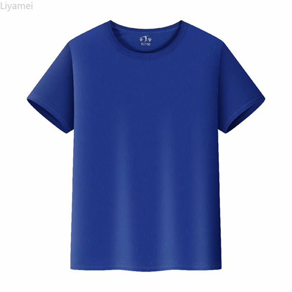 Liyamei Kids T Shirts Short Sleeve Plain Tops Tees Boy & Girl Unisex Toddler Children Crew Neck T Shirt Boys Tops Size 4-5 Years