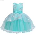 thumbnail image 1 of Liyamei Kids Toddler Baby Girls Spring Summer Tulle Cotton Sleeveless Princess Dress Clothes Little Girl Dresses 2-3 Years, 1 of 4