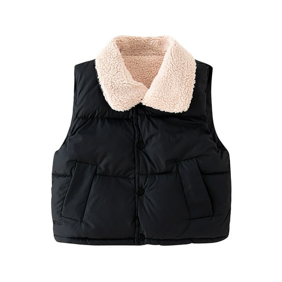 Liyamei Kids Toddler Boys Autumn Winter Jacket Sleeveless Zip UP Boys Coat Clothes Outwear Boys Snow Coat Size 18-24 Months