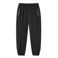 thumbnail image 1 of Liyamei Lightweight Children's Pants With Zipper Pockets Sports Trousers Comfortable Breathable Outdoor Wear Girls Sweatpants Size Black 7-8 Years, 1 of 5