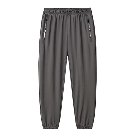 Liyamei Lightweight Children's Pants With Zipper Pockets Sports Trousers Comfortable Breathable Outdoor Wear Girls Sweatpants Size Gray 13-14 Years