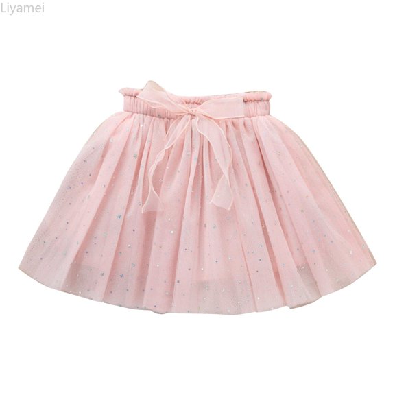 Liyamei Little Child Girls Tulle Skirt Tutu Dancing Skirt Girls Net Half Skirt Short Skirt Son Princess Skirt Toddler Girl Dresses 3-4 Years