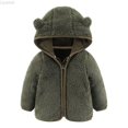 thumbnail image 1 of Liyamei Baby Girls Boys Jacket Bear Ears Hooded Outerwear Zipper Warm Winter Coat Boys Jackets Size 6-12 Months, 1 of 3