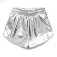 thumbnail image 1 of Liyamei Summer Practice Pants For Children (boys And Girls) Dance Leather Faced Pants Three Quarter Pants Shorts Modern Dance Shorts Recommended Height（110 150cm） Girls Denim Shorts Size 140, 1 of 3