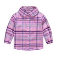 thumbnail image 1 of Liyamei Toddler Boys Girls Shirt Coat Jacket Plaid Long Sleeve Kids Lapel Button Tops Outwear Toddler Girls Tops Size 2-3 Years, 1 of 3