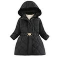 thumbnail image 1 of Liyamei Toddler Boys Girls Winter Coat Hooded Jacket Wear Thicken Windproof Zipper Warm Outwear Girls Winter Coat Size 3-4 Years, 1 of 5