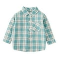 thumbnail image 1 of Liyamei Toddler Kids Baby Boys Shirts Button Down Western Shirts Boys Outfit Toddler Buffalo Plaid Shirts For Spring Summer Boys Long Sleeve Shirts Boys Shirts Size 2-3 Years, 1 of 3