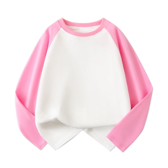 Liyamei Toddler Kids Baby Girls Boys Long Sleeve Shirts Raglan Shirt Baseball Tee Tops Girls Summer Tops Size 3-4 Years