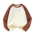 thumbnail image 1 of Liyamei Toddler Kids Baby Girls Boys Long Sleeve Shirts Raglan Shirt Baseball Tee Tops Girls Summer Tops Size 3-4 Years, 1 of 3