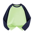 thumbnail image 1 of Liyamei Toddler Kids Baby Girls Boys Long Sleeve Shirts Raglan Shirt Baseball Tee Tops Girls Summer Tops Size 7-8 Years, 1 of 3