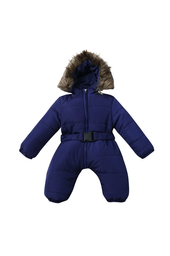 Unisex Baby And Newborn Fleece Hoodie Zip-front Snowsuit Bunting Size 3 Months