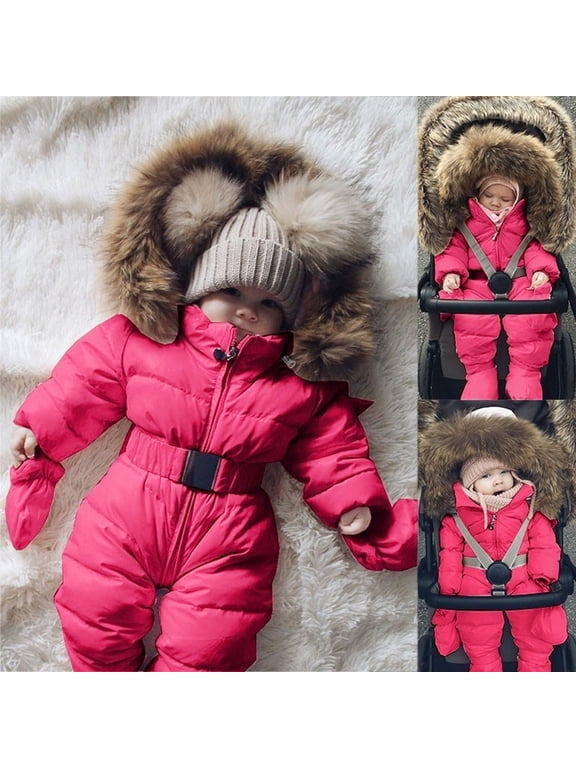 Unisex Baby And Newborn Fleece Hoodie Zip-front Snowsuit Bunting Size 3 Months