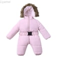 thumbnail image 1 of Liyamei Winter Jacket Outfit Infant Warm Thick Girl Coat Hooded Boy Baby Jumpsuit Romper Boys Outfits&Set Boys One Piece Snowsuit Size 18 Months, 1 of 2