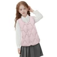 thumbnail image 1 of Liyamei Winter Warm Girls Padded Vest Insulated Sleeveless Jacket For Kids Outerwear Cozy Fleece Lined Layer Girls Winter Coat Size 15-16 years, 1 of 5