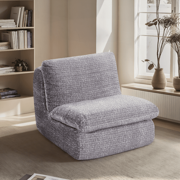 Liyasi 4-Piece Solid Wood Compression Sofa Chair with Backrest