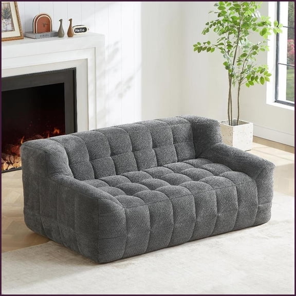 Liyasi Full Size Modular Sofa - Modern Simplified Style with Premium Fabric for Living Room, No Assembly Required