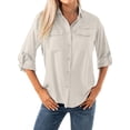 thumbnail image 1 of Liyiyiyia Womens Button Down Shirts UPF 50+ UV Work Tops, Long Sleeve Outdoor Quick Dry Shirts for Fishing Hiking Gardening, 1 of 6