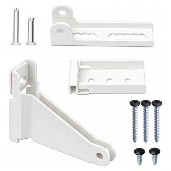 Liyquint Storm Door Closer Bracket, Screen Door Closer Replacement Parts, Repair Jamb Bracket,White