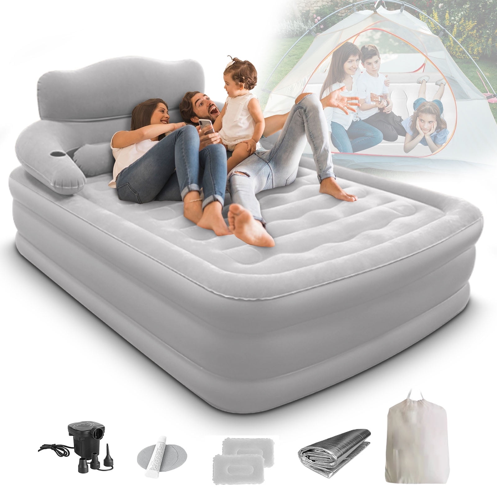 Guest essentials queen inflatable bed hotsell