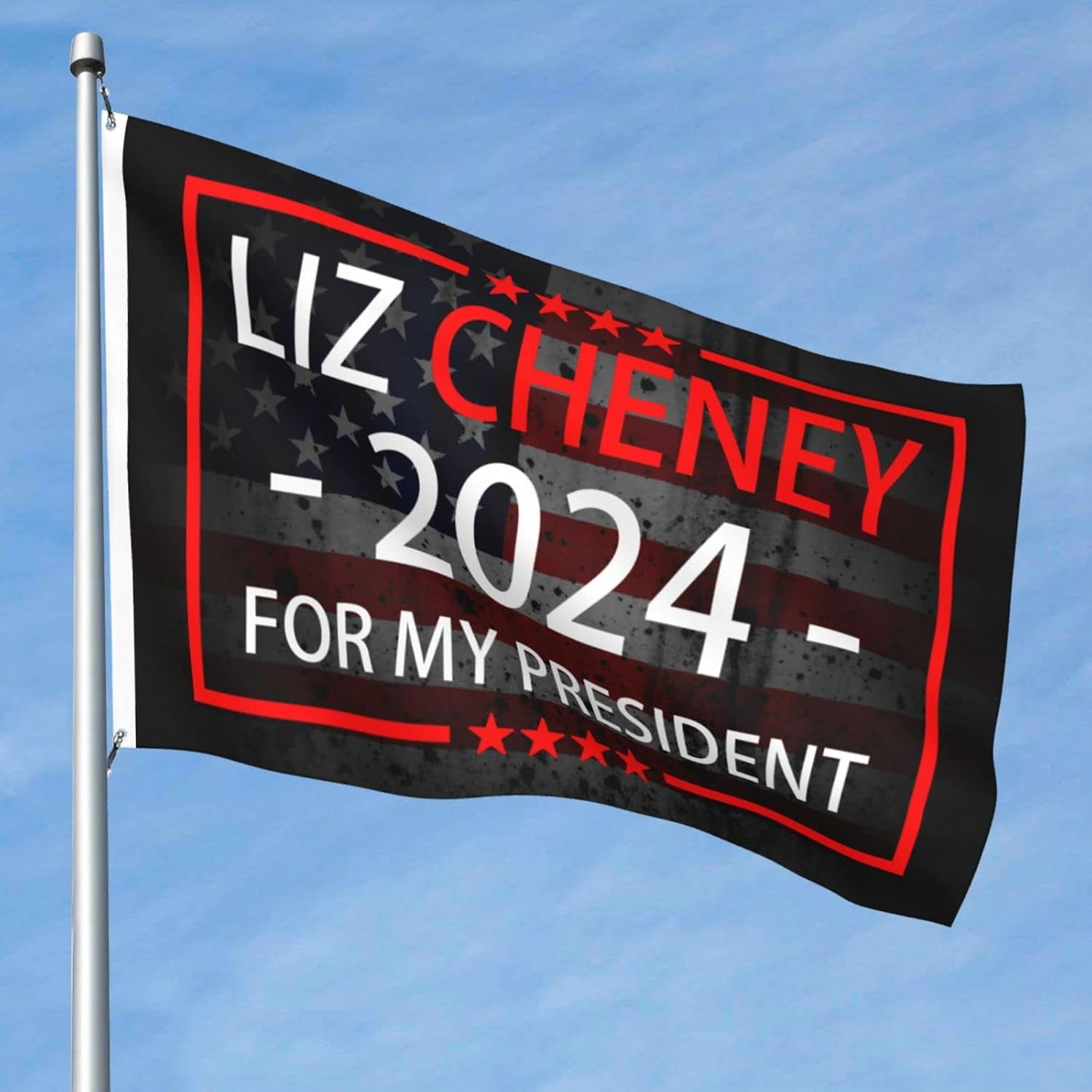 Liz Cheney 2024 for My President Durable DoubleSided 5x8ft Flag