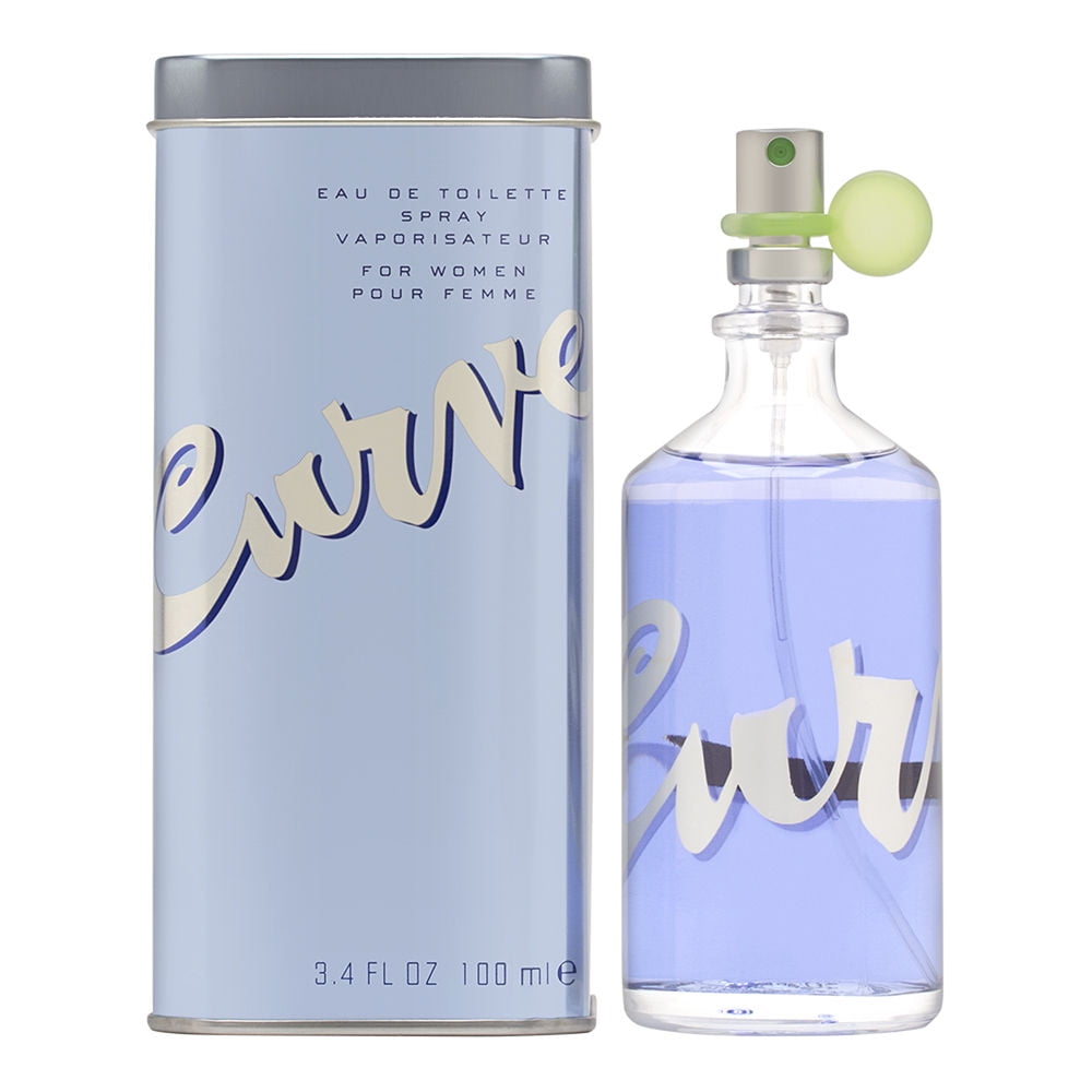 Curve, Eau de Toilette Spray, 3.4 oz, Feminine Floral Fragrance