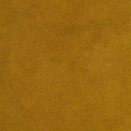 Liz Jordan-Hill Fabric by The Yard -Mustard Velvet Upholstery Fabric Polyester Blend with Aquaclean Technology - Reupholstery Sewing Material - Bellagio Honeycomb 514-5 Yard