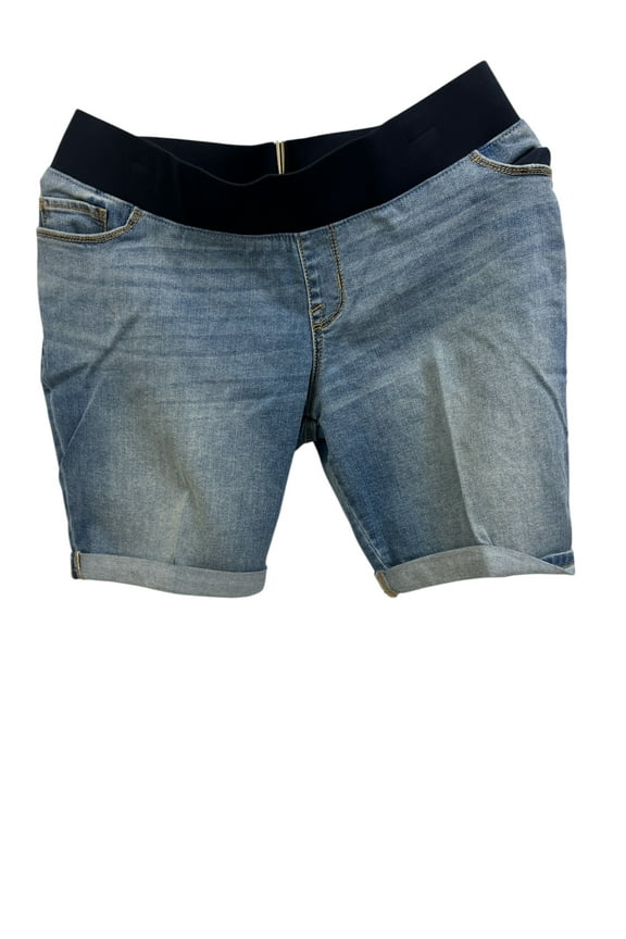 Maternity Women's Light Wash Denim Shorts M