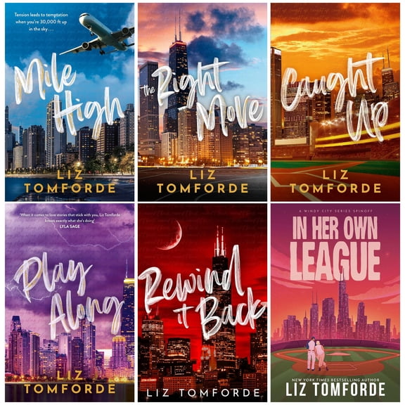 Liz Tomforde Windy City Complete Collection Set (6 Books) Mile High, The Right Move, Caught Up, Play Along, Rewind It Back & In Her Own League